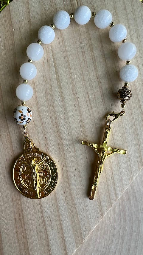 Handmade Saint Benedict Chaplet – Unique Rosary Design | Devotional Gift for Prayer | Perfect Christmas Gift & Cyber Deals - Rosaries by Minnette