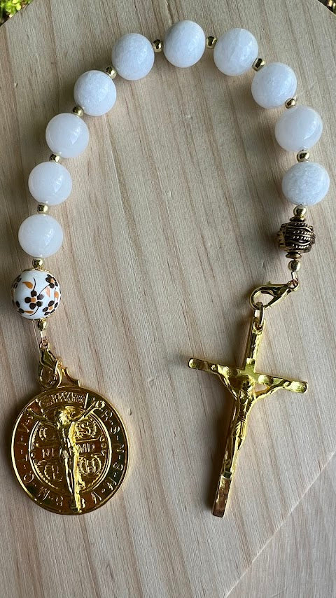 Handmade Saint Benedict Chaplet – Unique Rosary Design | Devotional Gift for Prayer | Perfect Christmas Gift & Cyber Deals - Rosaries by Minnette
