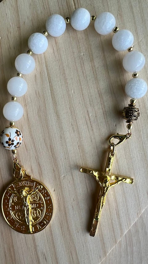 Handmade Saint Benedict Chaplet – Unique Rosary Design | Devotional Gift for Prayer | Perfect Christmas Gift & Cyber Deals - Rosaries by Minnette