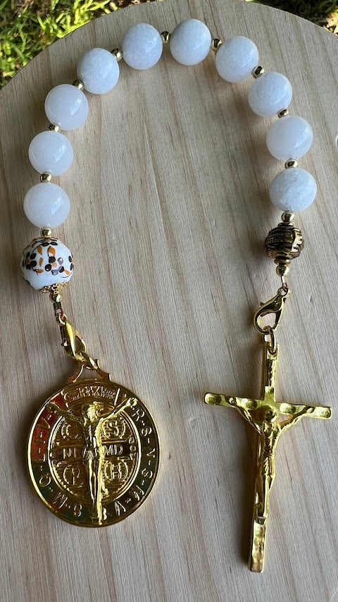 Handmade Saint Benedict Chaplet – Unique Rosary Design | Devotional Gift for Prayer | Perfect Christmas Gift & Cyber Deals - Rosaries by Minnette