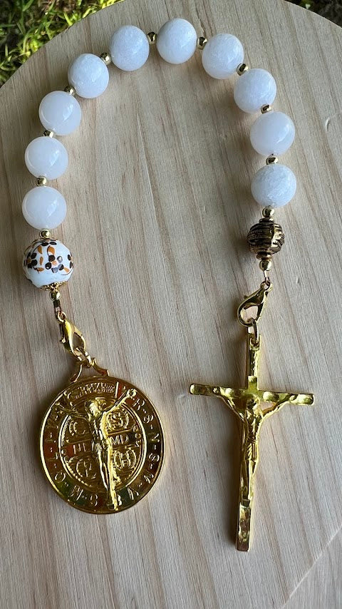 Handmade Saint Benedict Chaplet – Unique Rosary Design | Devotional Gift for Prayer | Perfect Christmas Gift & Cyber Deals - Rosaries by Minnette