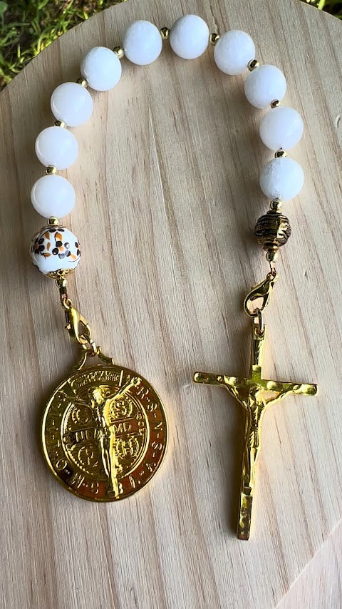 Handmade Saint Benedict Chaplet – Unique Rosary Design | Devotional Gift for Prayer | Perfect Christmas Gift & Cyber Deals - Rosaries by Minnette
