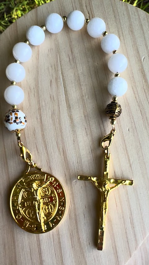 Handmade Saint Benedict Chaplet – Unique Rosary Design | Devotional Gift for Prayer | Perfect Christmas Gift & Cyber Deals - Rosaries by Minnette