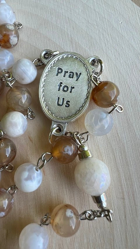 Handmade Padre Pio Rosary – Unique Catholic Devotional Gift | Elegant Design for Prayer | Cyber Deals & Holiday Gifts - Rosaries by Minnette