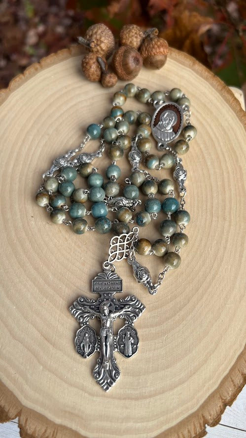 Beautiful Rosary to San Pio/Handmade/Catholic Rosary/Catholic Gift/Prayer Beads/Catholic Rosary/Rosaries/Christmas Gift/Cyber Deals/Unisex