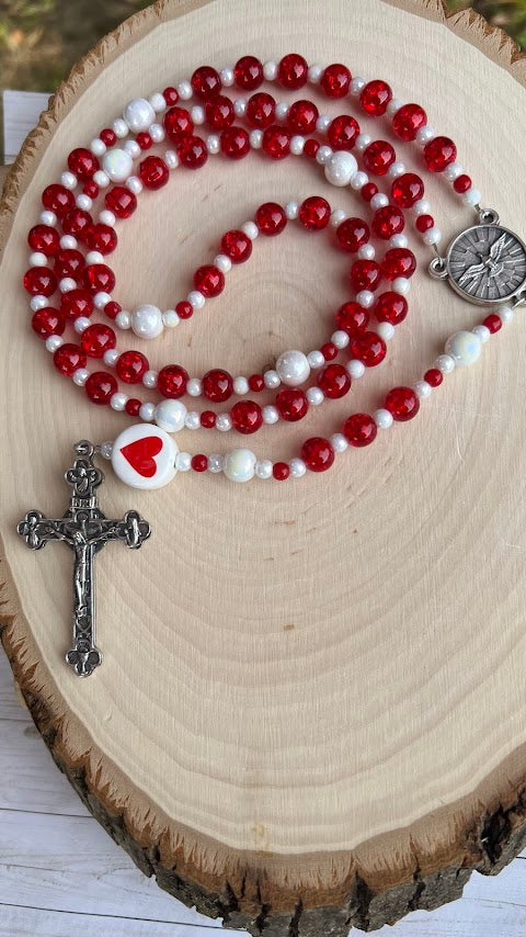 Beautiful Rosary/Chaplet to the Holy Spirit/Handmade/Rosaries/Catholic Rosary/Rosary Necklace/Christmas Gifts/Cyber Deals/Crafting/