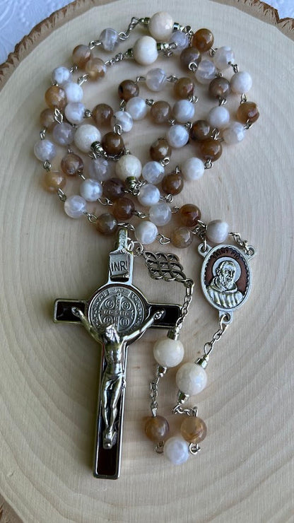 Handmade Padre Pio Rosary – Unique Catholic Devotional Gift | Elegant Design for Prayer | Cyber Deals & Holiday Gifts - Rosaries by Minnette