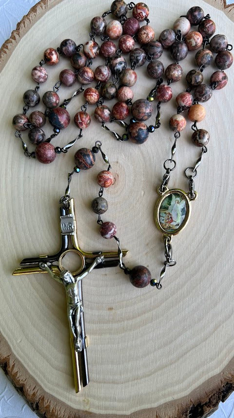 Beautiful rosary to the guardian angel/Rosaries/Devotional Rosary/Catholic Rosary/Unique Design/Prayer Beads/Christmas Gifts/Cyber Deals/