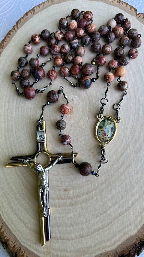 Beautiful rosary to the guardian angel/Rosaries/Devotional Rosary/Catholic Rosary/Unique Design/Prayer Beads/Christmas Gifts/Cyber Deals/