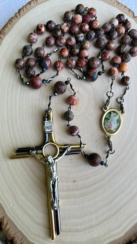 Beautiful rosary to the guardian angel/Rosaries/Devotional Rosary/Catholic Rosary/Unique Design/Prayer Beads/Christmas Gifts/Cyber Deals/