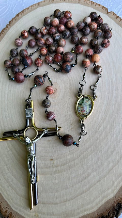 Beautiful rosary to the guardian angel/Rosaries/Devotional Rosary/Catholic Rosary/Unique Design/Prayer Beads/Christmas Gifts/Cyber Deals/