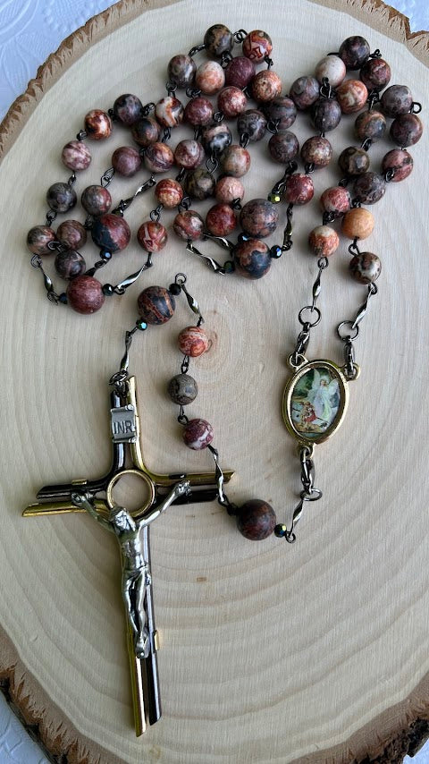 Beautiful rosary to the guardian angel/Rosaries/Devotional Rosary/Catholic Rosary/Unique Design/Prayer Beads/Christmas Gifts/Cyber Deals/